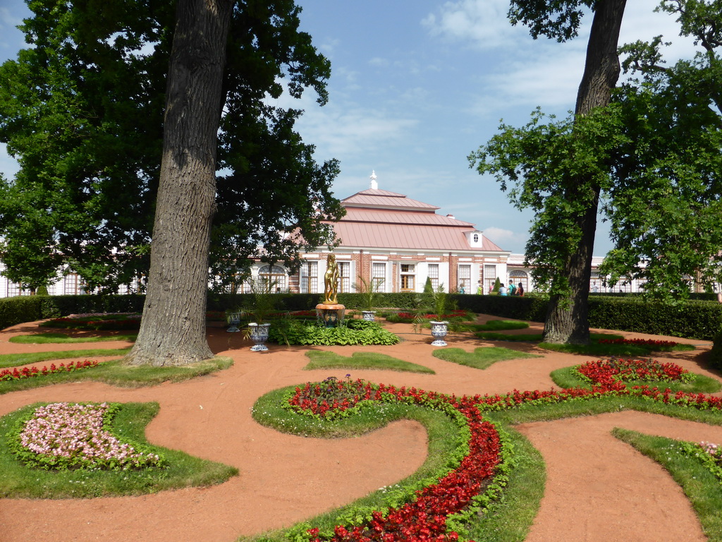 The front garden of the Monplaisir Palace