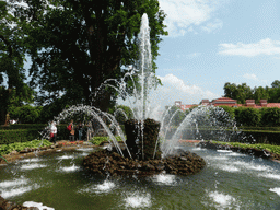 Fountain in the front garden of the Monplaisir Palace
