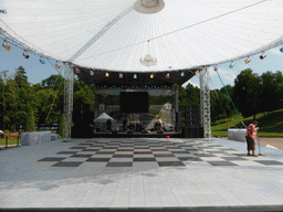 Stage in front of the Chessboard Cascade
