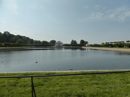 The back side of the Marly Palace and its pond, viewed from the touring cart