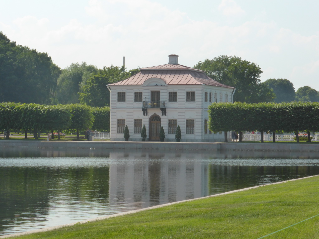 The back side of the Marly Palace, viewed from the touring cart