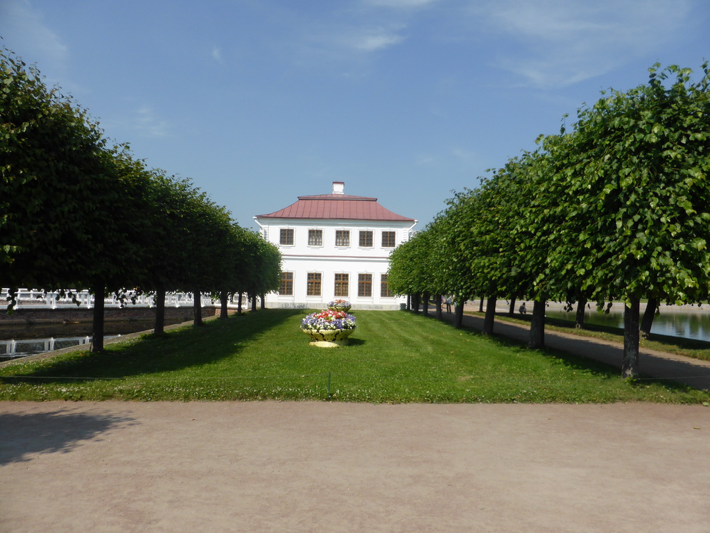 The southern side of the Marly Palace, viewed from the touring cart