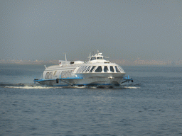 Hydrofoil in the Gulf of Finland, viewed from the hydrofoil to Saint Petersburg