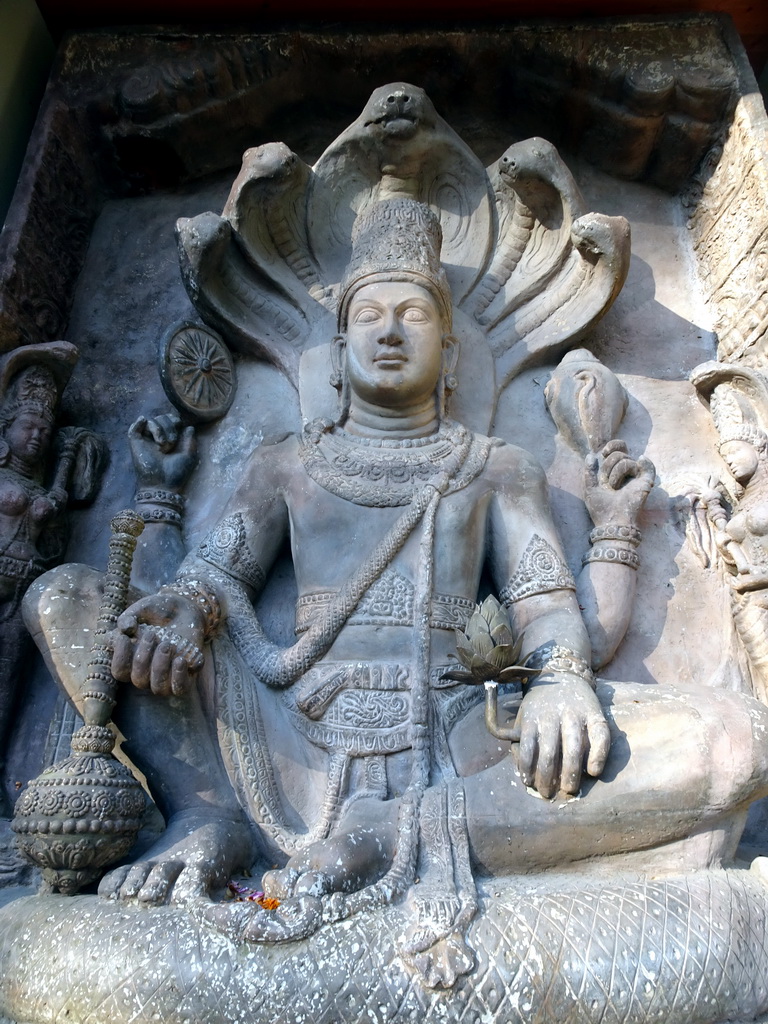 Shrine of Vishnu at the front garden of the Castle of Petite-Somme