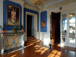 Max at the ground floor of the Castle of Petite-Somme