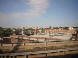 The skyline of Baltimore, from the train from Washington to Philadelphia