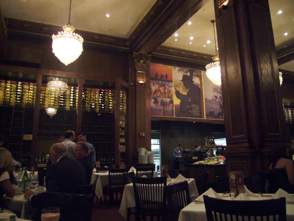 Inside the Brazilian restaurant `Fogo de Chão`