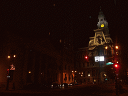 Philadelphia City Hall, by night