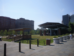 The Liberty Bell Center and the site of the President`s House