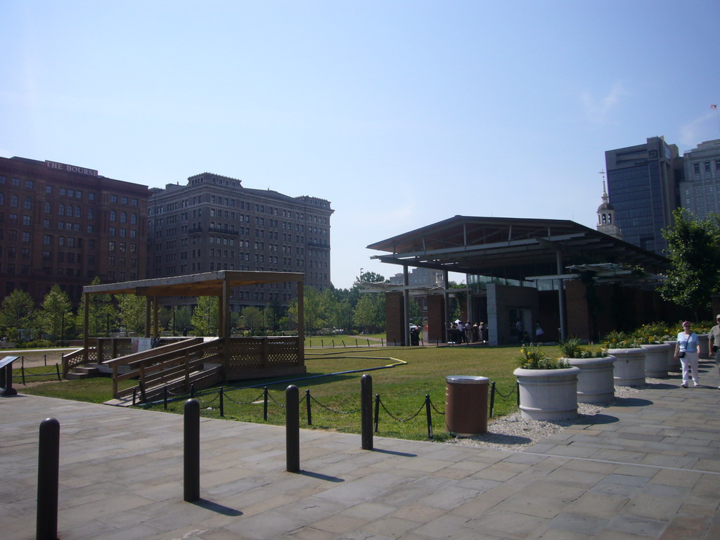The Liberty Bell Center and the site of the President`s House