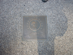 Plaque of John Hancock at the Signers Walk