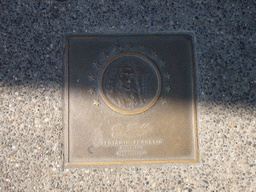 Plaque of Benjamin Franklin at the Signers Walk