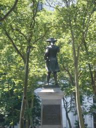 The back of the Commodore John Barry statue