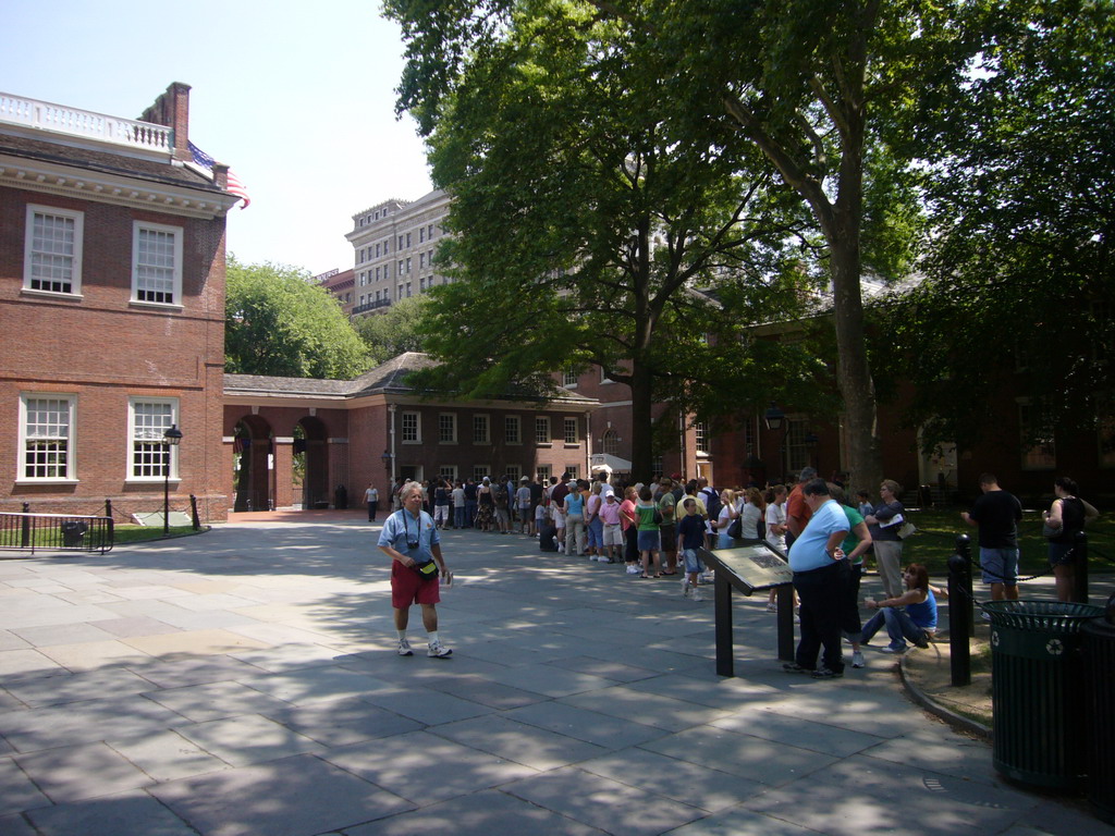 Waiting line for Independence Hall