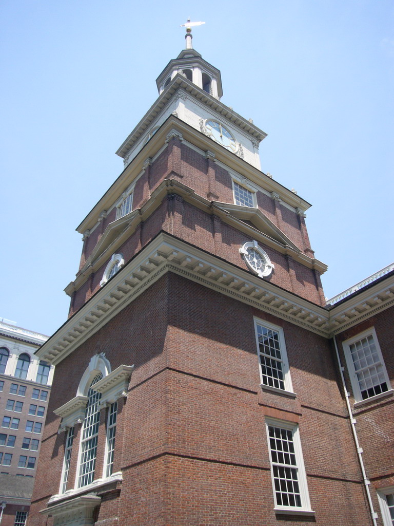 The Bell Tower of Independence Hall, from the back