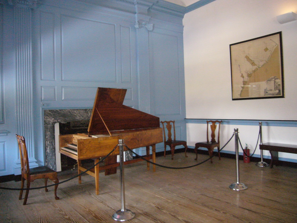 Piano in the Long Gallery of Independence Hall