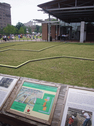 The site of the President`s House, with explanation