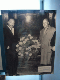 Photo of Martin Luther King at the Liberty Bell, in the Liberty Bell Center