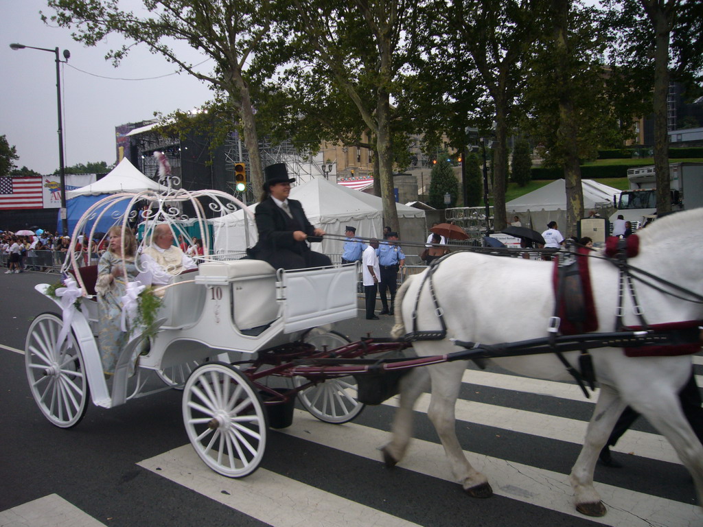 Independence Day Parade at East River Drive, in front of the Philadelphia Museum of Art