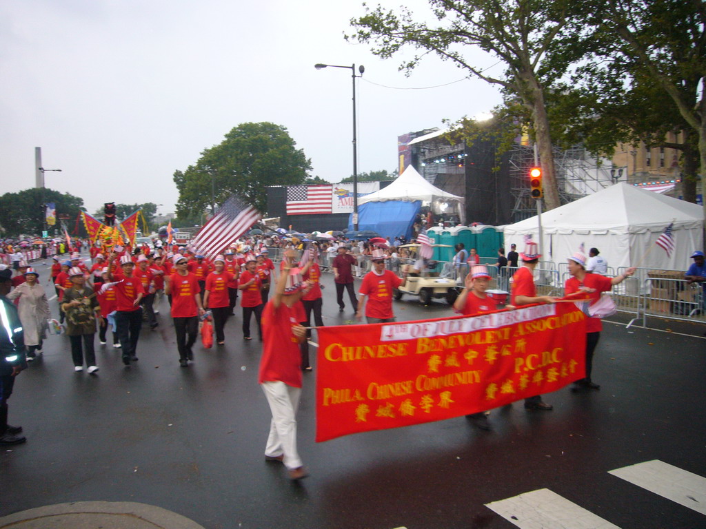 Independence Day Parade at East River Drive, in front of the Philadelphia Museum of Art