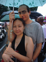 Miaomiao`s friends at the Independence Day Parade at East River Drive, in front of the Philadelphia Museum of Art