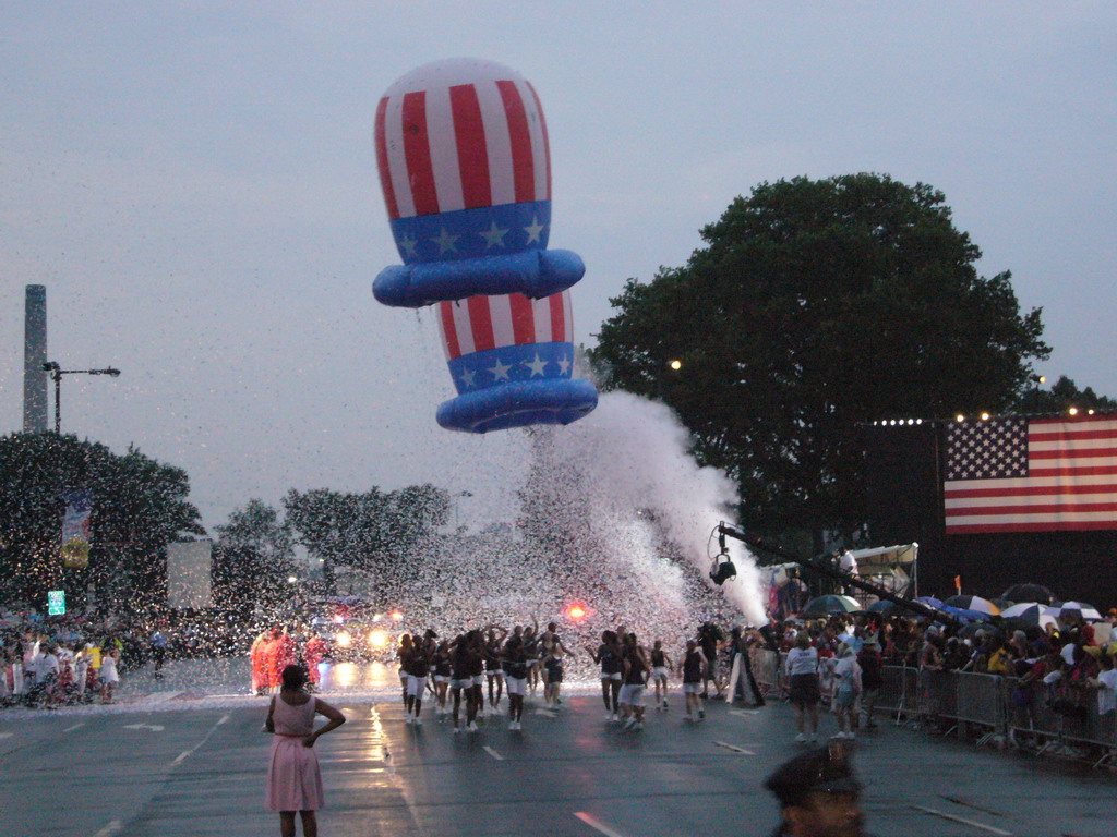 Independence Day Parade at East River Drive, in front of the Philadelphia Museum of Art