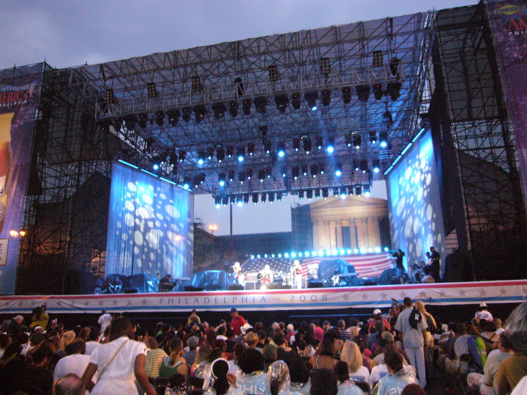 Independence Day concert in front of the Philadelphia Museum of Art