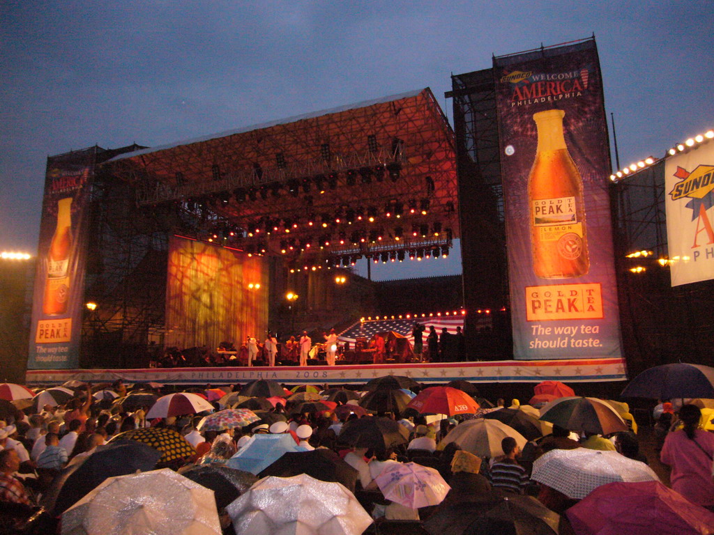 Independence Day concert in front of the Philadelphia Museum of Art