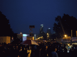 Independence Day celebrations at the Benjamin Franklin Parkway, by night