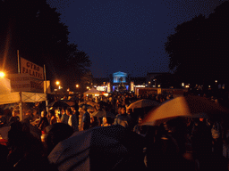 Independence Day celebrations at the Benjamin Franklin Parkway, by night