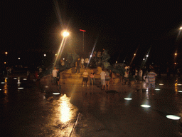 Swann Memorial Fountain at Logan Square, by night