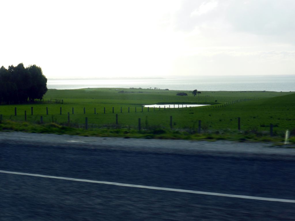 Western Port Bay, viewed from our tour bus on the Phillip Island Road