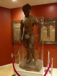 Chocolate version of the statue `David` by Michelangelo, at the Phillip Island Chocolate Factory