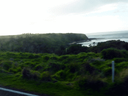 North side of Phillip Island and the Bass Strait, viewed from our tour bus