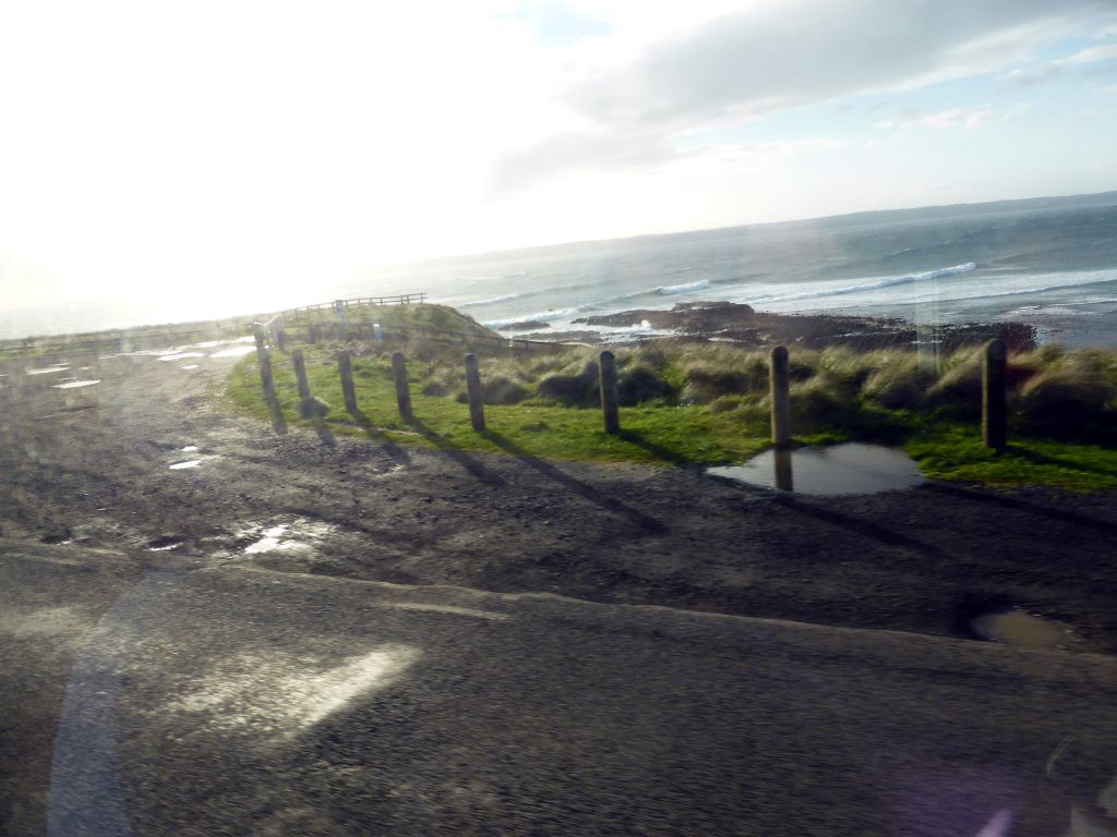 North side of Phillip Island and the Bass Strait, viewed from our tour bus