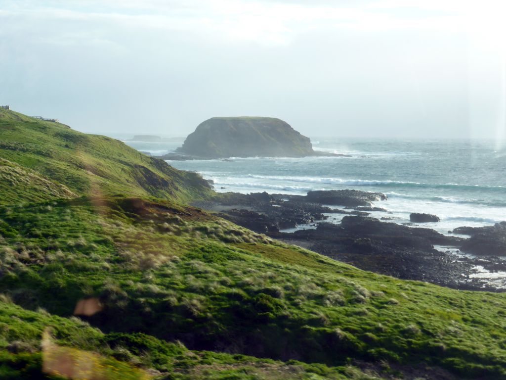 Round Island at the Bass Strait, viewed from our tour bus