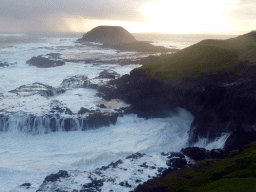 Round Island and cliffs at the Bass Strait, viewed from the Nobbies Boardwalk