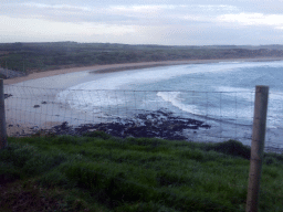 The Penguin Parade Beach, viewed from our tour bus at St. Helens Road