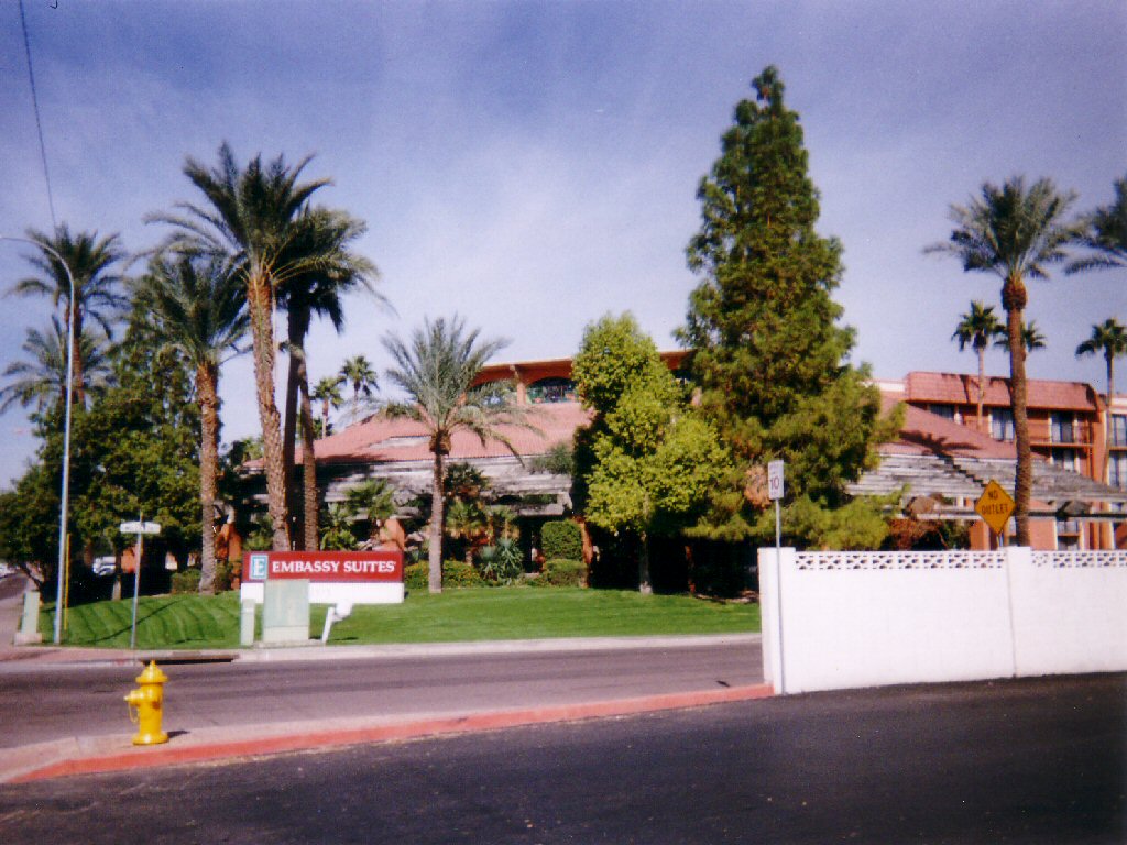 Front of the Embassy Suites Hotel