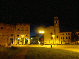 The Piazza Vittorio Emanuele II square with the Sant`Antonio Abate Church, by night
