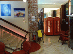 The lobby of Hotel La Pace