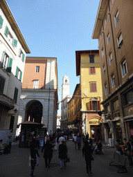 The Corso Italia street leading to the Piazza XX Settembre square