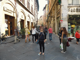 Miaomiao at the Corso Italia street