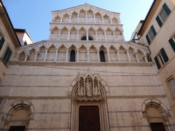 Facade of the San Michele in Borgo Church at the Borgo Stretto street