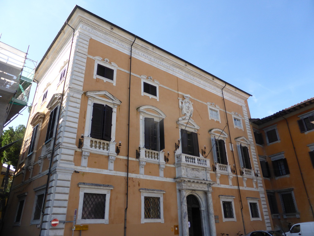 The Palazzo del Collegio Puteano palace at the Piazza dei Cavalieri square