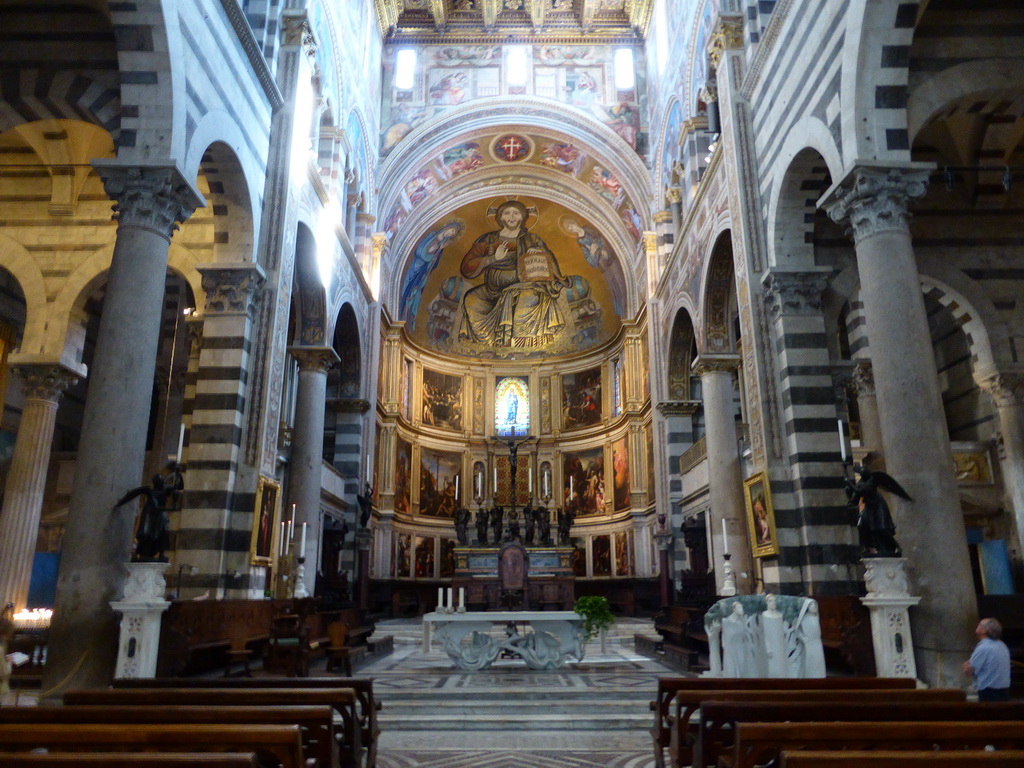 Choir, apse and altar of the Pisa Duomo cathedral