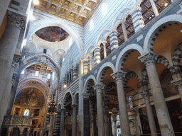 Nave and aisle of the Pisa Duomo cathedral