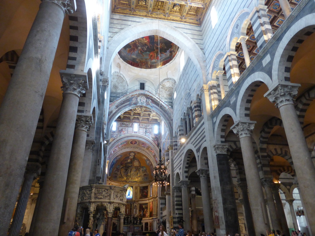 Nave and pulpit of the Pisa Duomo cathedral