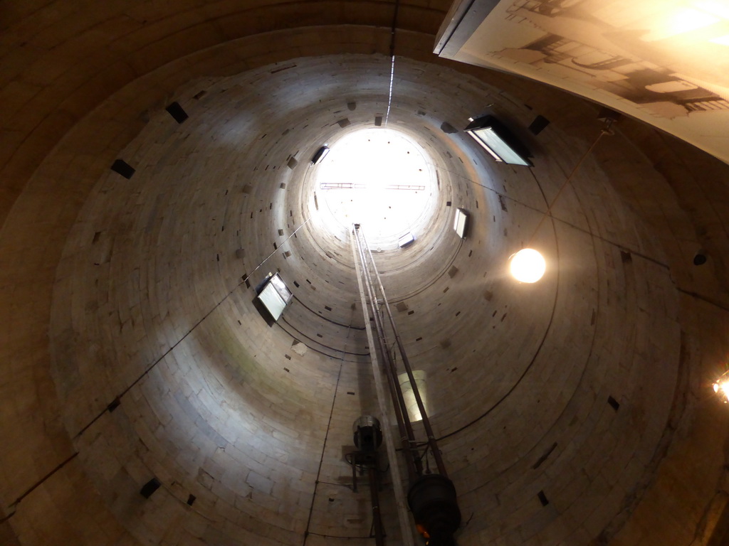 The shaft of the Leaning Tower of Pisa