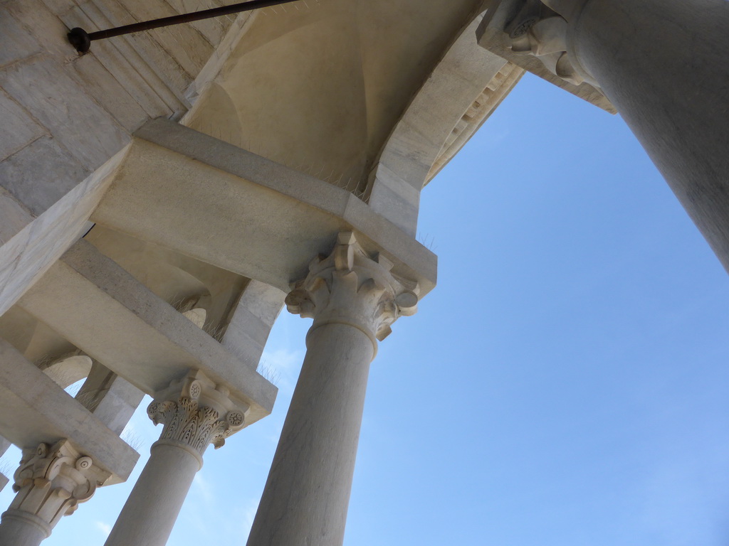 Columns of the gallery of the Leaning Tower of Pisa